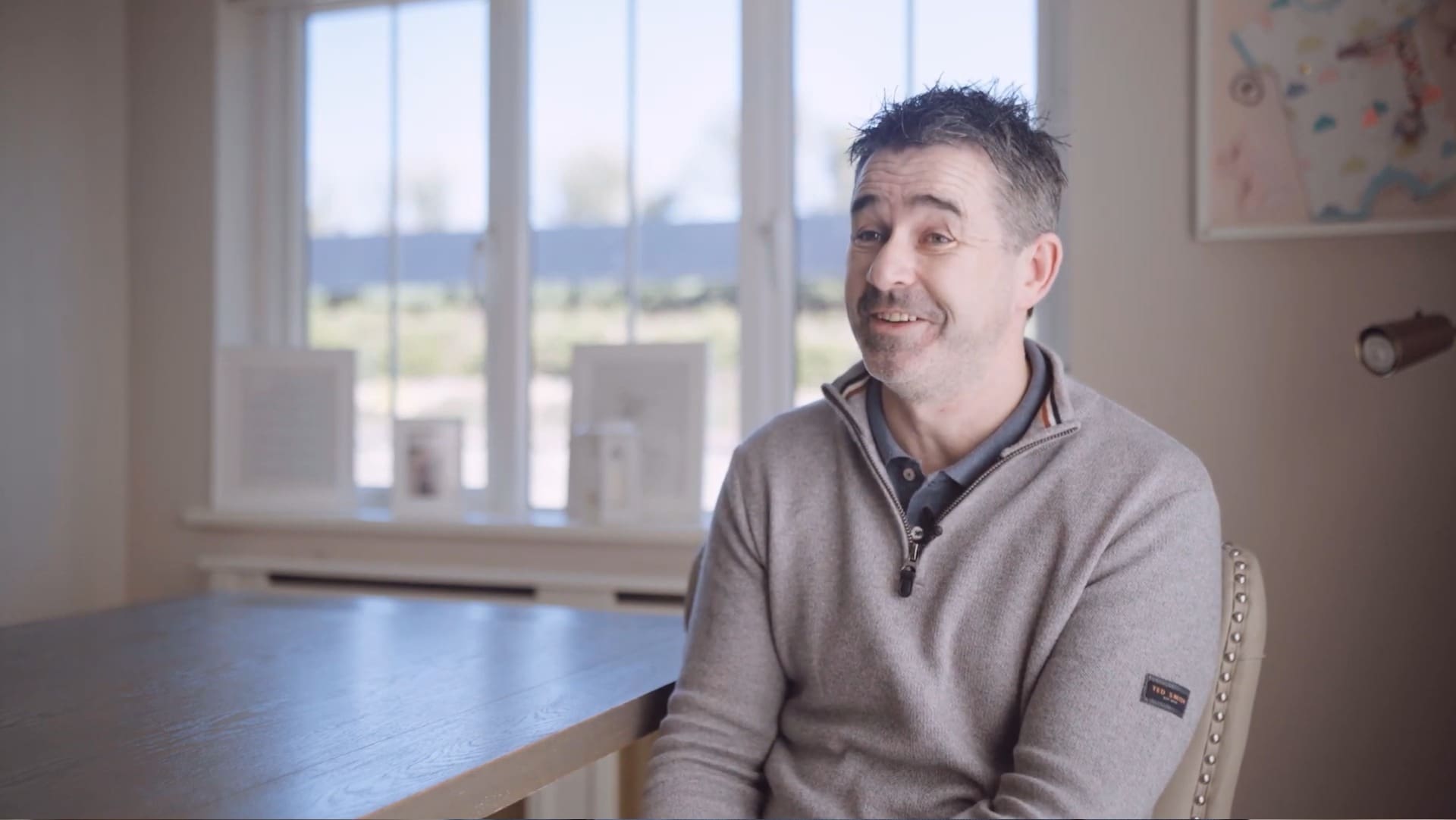 Solar And Heat Pump Installation Monaghan Case Study image of an Ohk energy customer in his home.