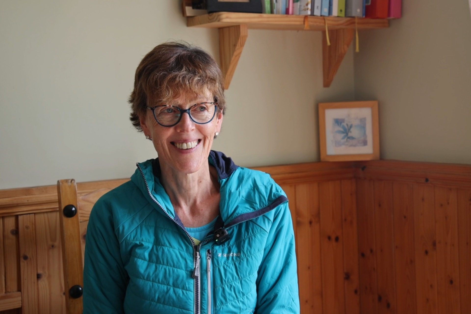 Solar Panel Installation Limerick Featured Image showing Helen, a Limerick based Ohk energy customer, in her home.