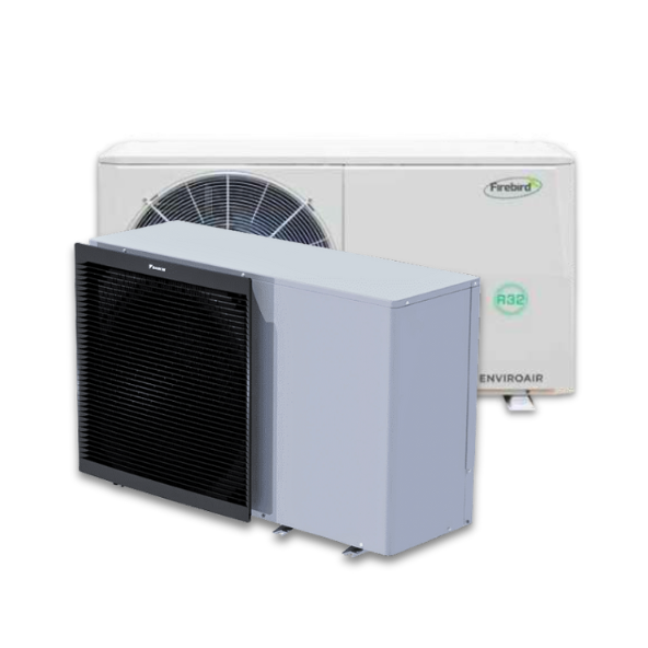Daikin and Firebird Air To Water Heat Pumps