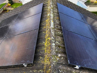 6 solar panels on a roof in Co. Kerry.