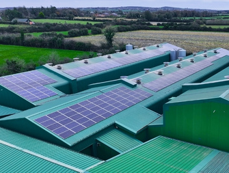 Large agribusiness solar PV installation.