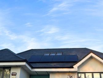 4 solar panels installed on a roof - solar panels kildare