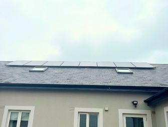8 solar panels installed on a roof - solar panels kilkenny