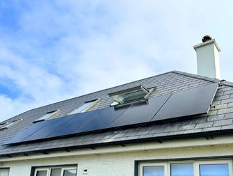 16 solar panels installed on a roof - solar panels kilkenny