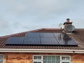 7 solar panels installed on a roof - solar panels roscommon