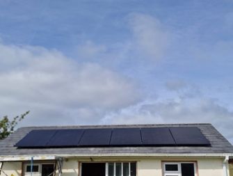 6 solar panels installed on a roof - solar panels roscommon