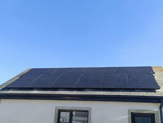 10 solar panels installed on a roof - solar panels waterford