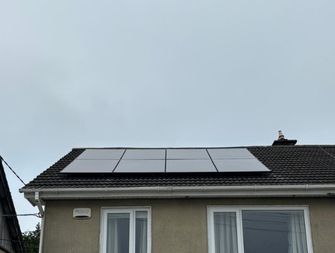 8 solar panels installed on a roof - solar panels wexford