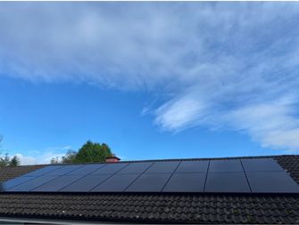 18 solar panels installed on a roof - solar panels wicklow