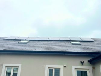 8 solar panels installed on a roof - solar panels dublin