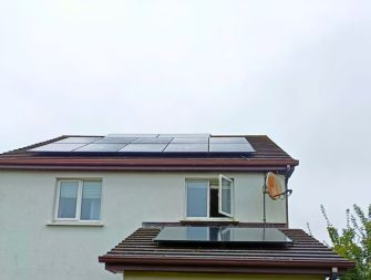 14 solar panels installed on a roof - solar panels dublin