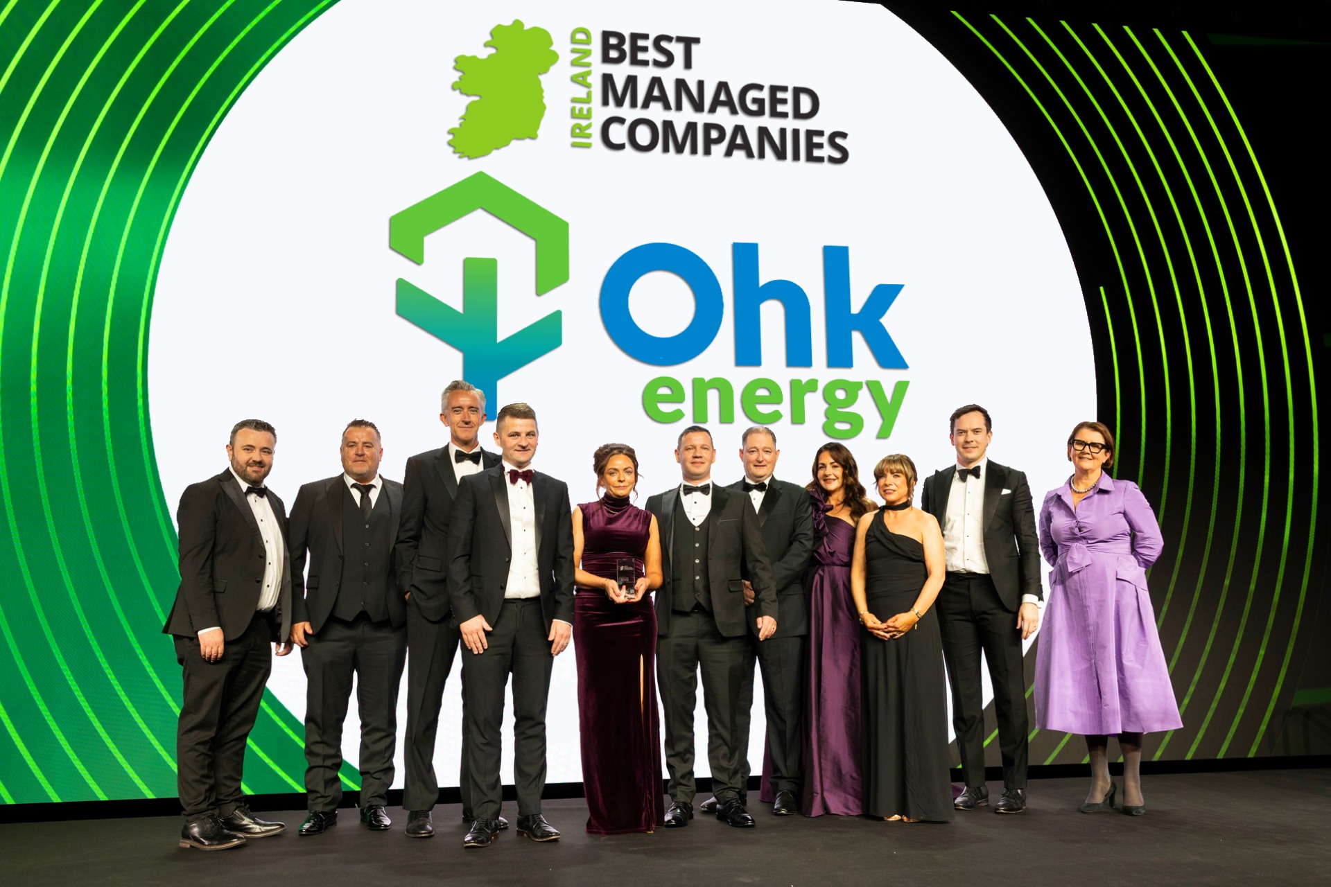 Ohk energy receiving Best Managed Companies Award