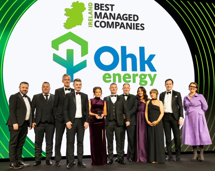 Ohk energy receiving Best Managed Company Award