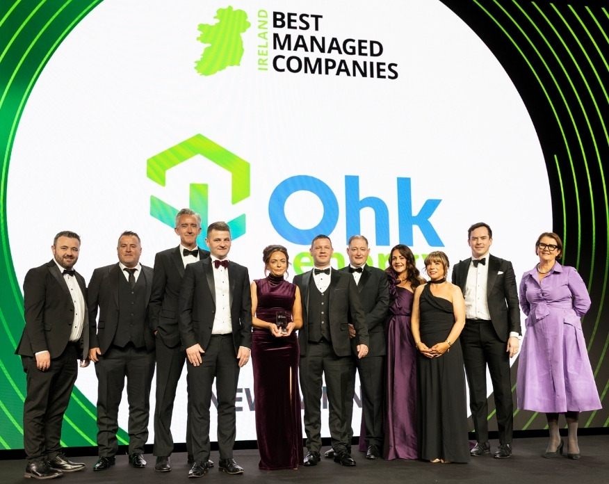 Ohk energy receiving Best Managed Company Award