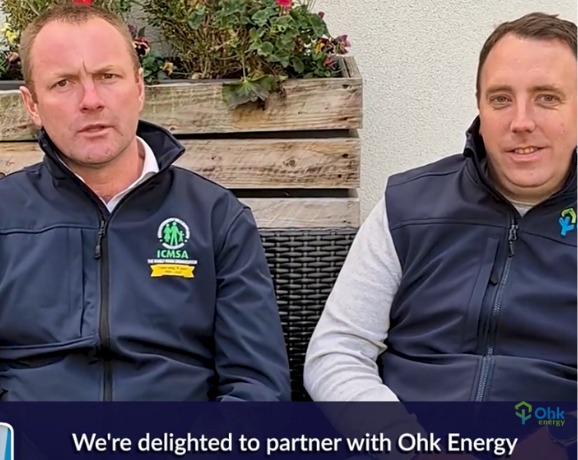 ICMSA Partner With Ohk energy Announcement Video Preview image with ICMSA president and Ohk energy CRO pictured.