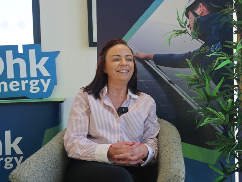 Ciara King, Director of HR, Recruitment & Training in Ohk energy, pictured in our HQ during an interview about Women Leading Irelands Energy Transition 