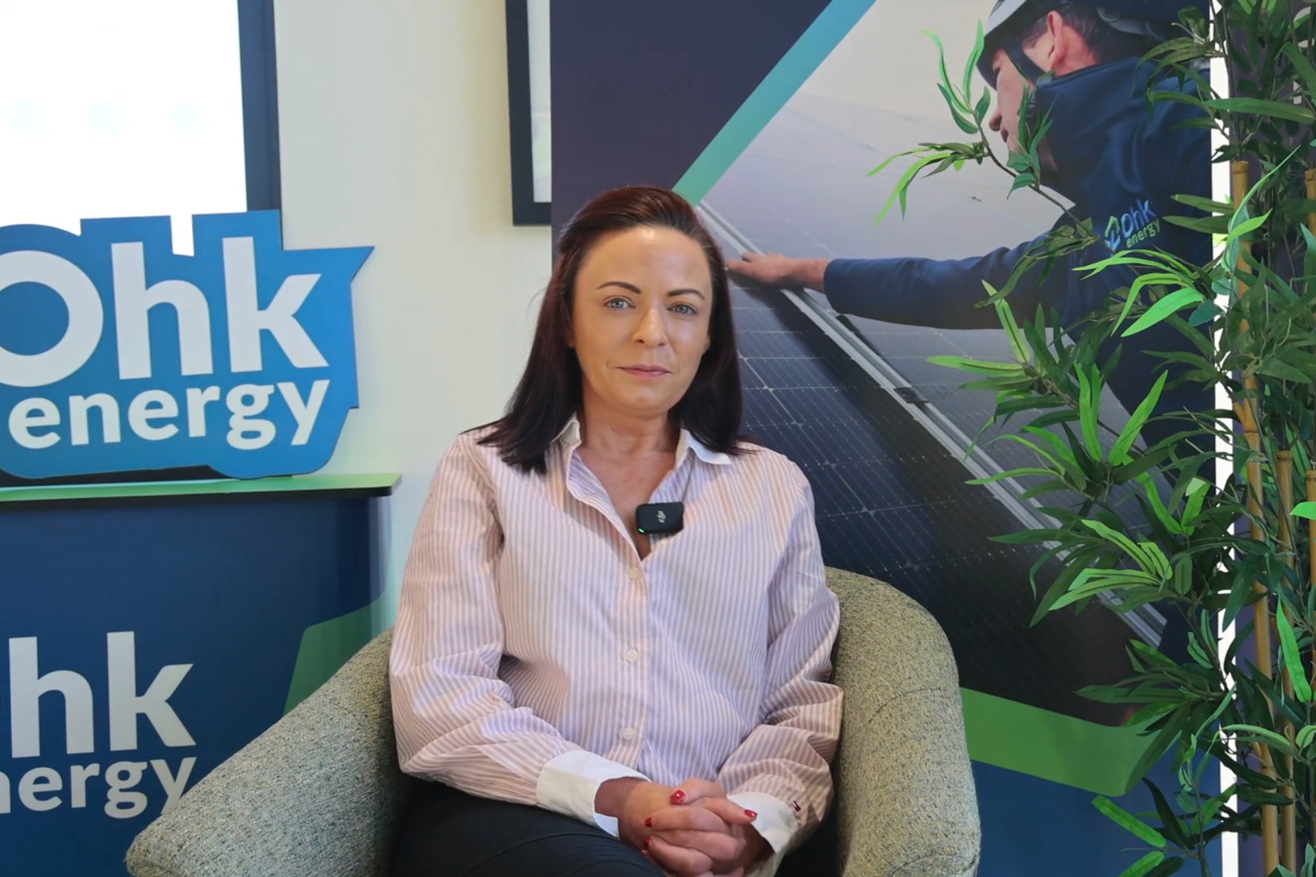 Ciara King, Director of HR, Recruitment & Training in Ohk energy, speaking about Women Leading Irelands Energy Transition